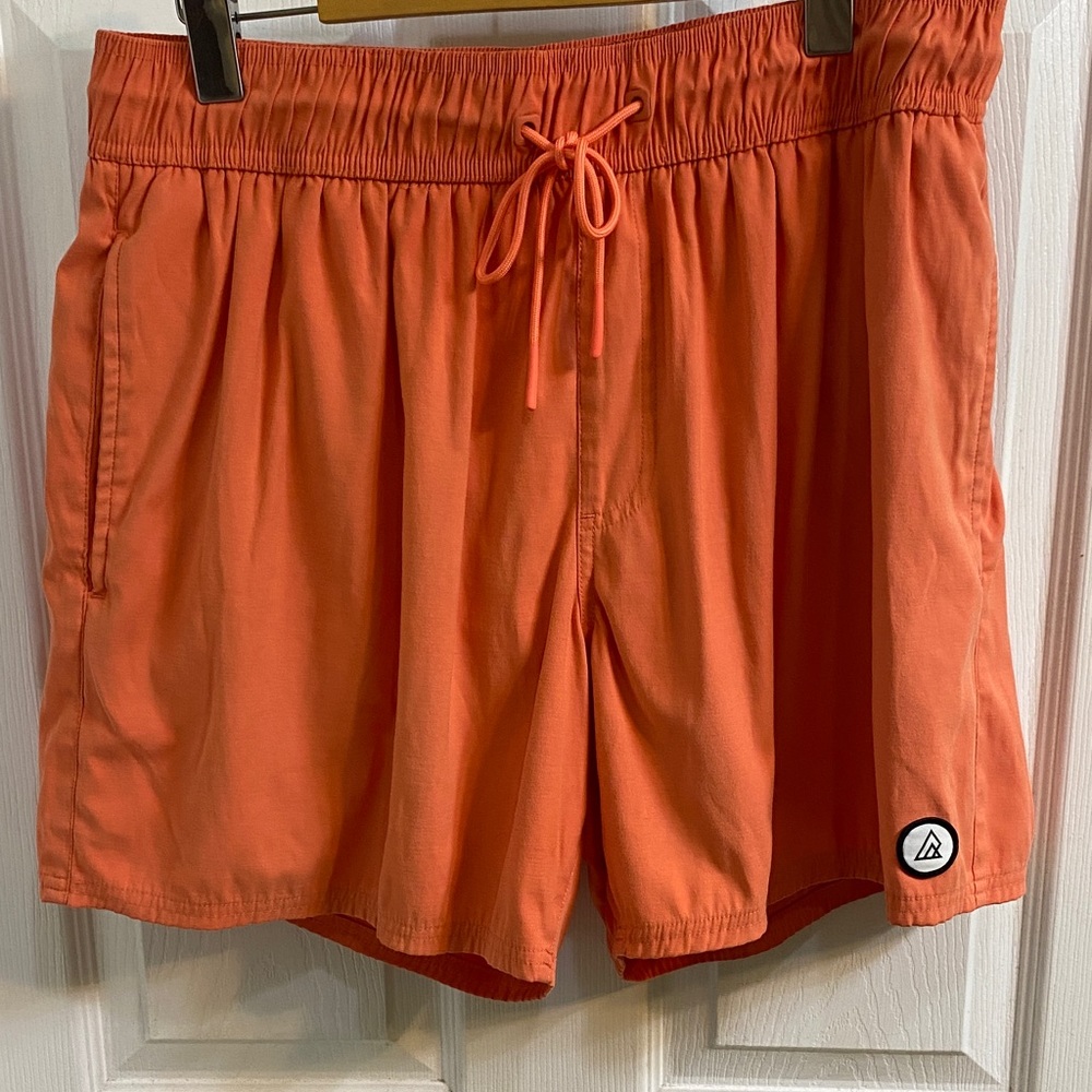 Ripzone Sandspit Men’s Orange Swim Shorts Size Large Summer Beach Vacation